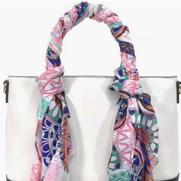 Chiffon Scarf/Wrap/Belt/Accessory Kaleidoscope Print - Picture 5 of 10